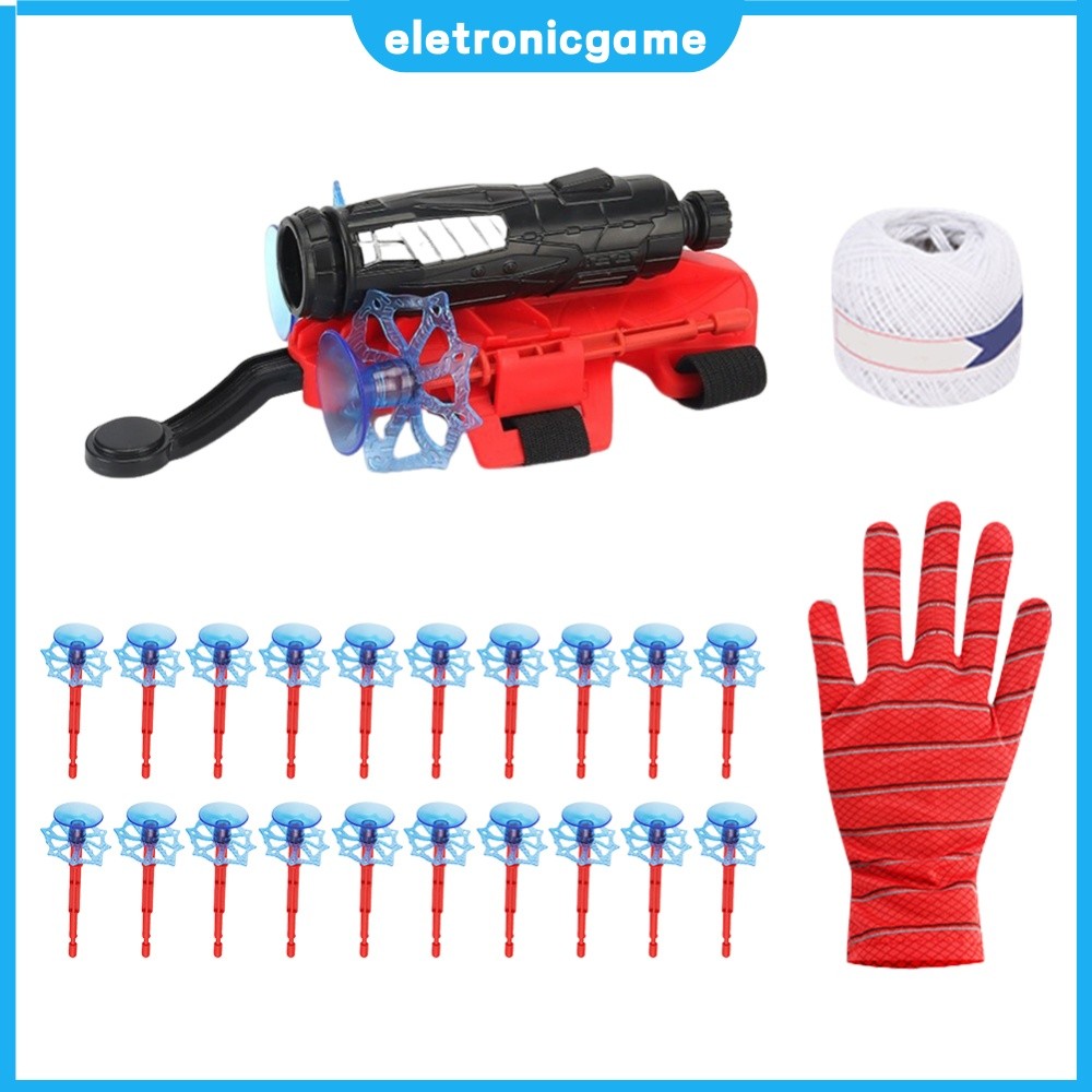 Spider Web Shooter ของเล่นเพื่อการศึกษาเด็กตลกของเล่นข้อมือ Spider Web Party คอสเพลย์ของขวัญสําหรับเ