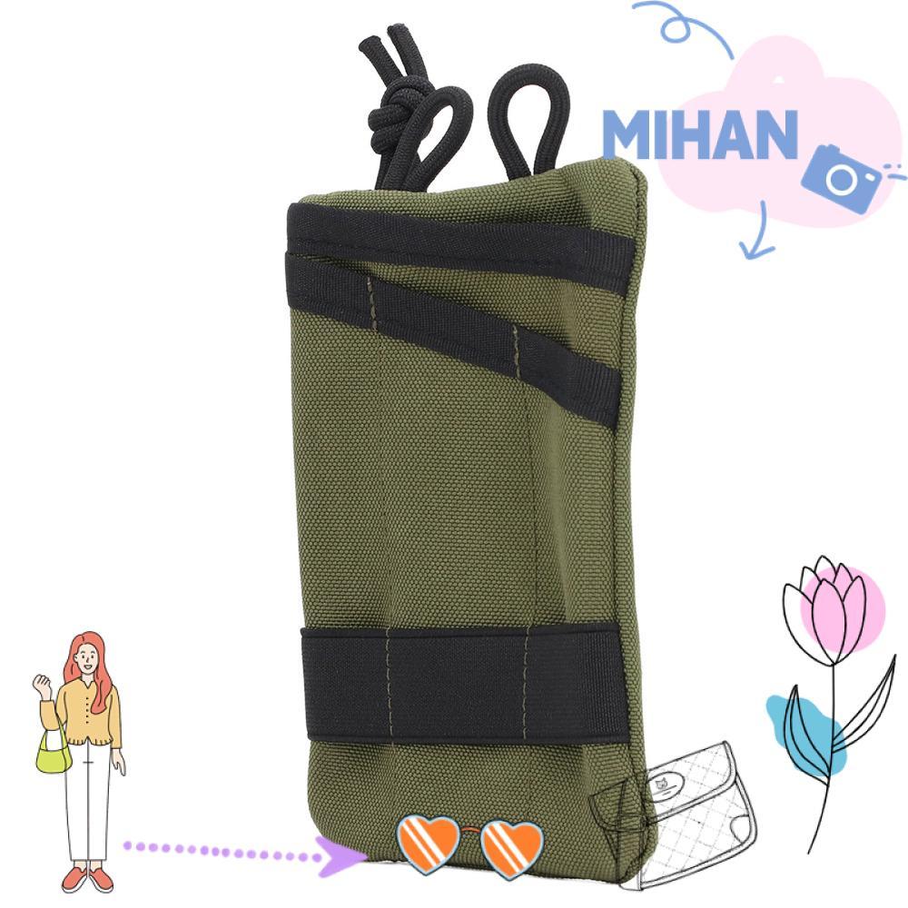 MIHAN 2 ชิ้น EDC กระเป๋าเก็บ, ผ้ามัลติฟังก์ชั่น EDC Organizer, ทนทานกระเป๋าเข็มขัดแบบพกพา EDC Kit