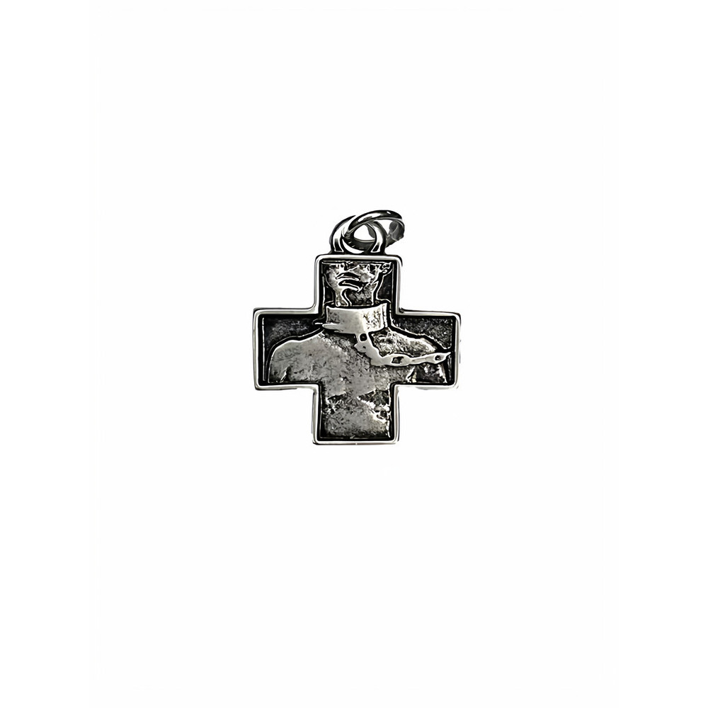 ANDROLOMUSIA "CHAINED" Cross Bondager Silver Dark Pioneer สร้อยคอจี้อุปกรณ์เสริม