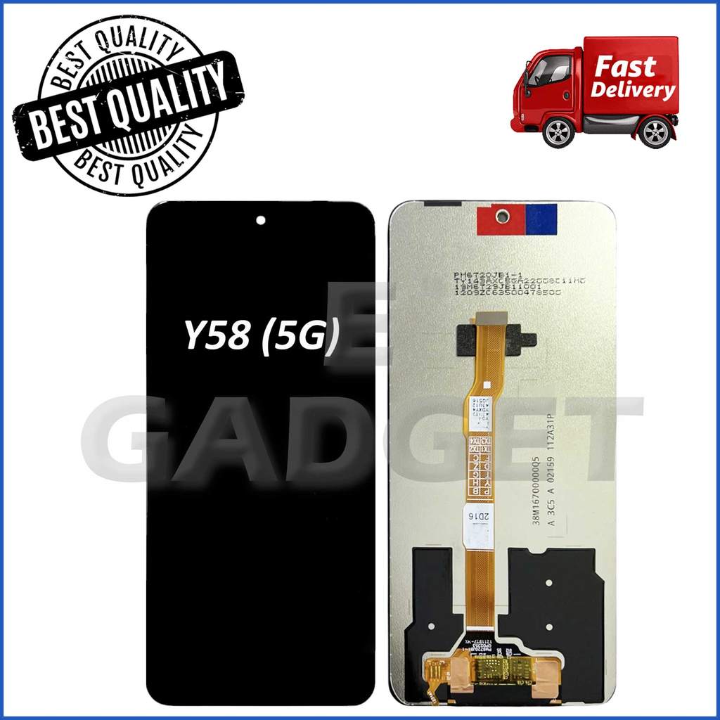 จอแสดงผล LCD หน้าจอสัมผัสแบบมีหน้าจอพร้อม VV Y58 5G/ IQOO Z9X 5G/ Y200I 5G/ Y200I 5G/ Y200T 5G/ T3X 