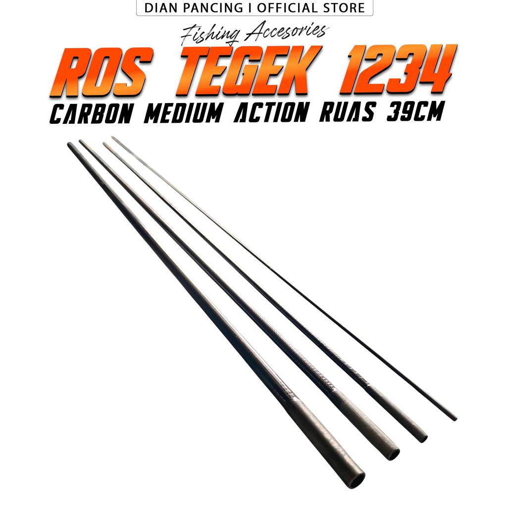 อะไหล่ tegek Ros 1234 Neptuna Carbon Action เส้นผ่านศูนย์กลางปานกลาง Ros ด้านล่าง 6.2 มม.