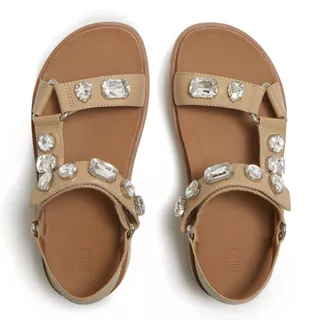 FITFLOP GEN-FF MAX ULTRA-JEWEL B/S รองเท้าแตะแบบรัดส้นผู้หญิง รุ่น A3K-923 สี BROWN