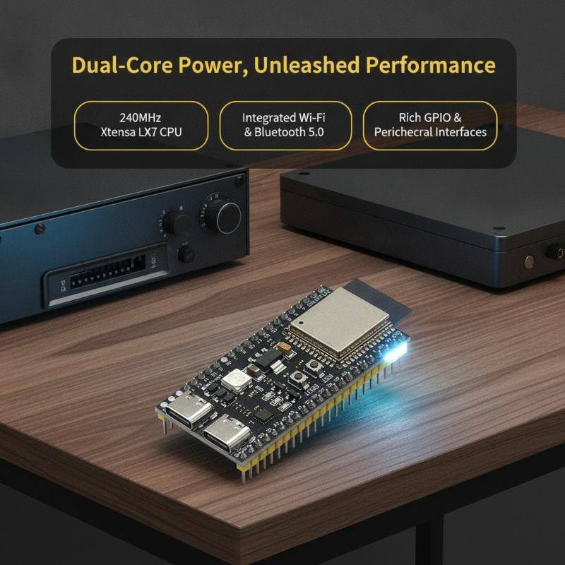 NOR ESP32-S3-DevKitC-1 บอร์ดพัฒนา 2.4G WiFi BT โมดูลไร้สาย 8MB PSRAM 16MB แฟลชสําหรับเครือข่ายอุปกรณ