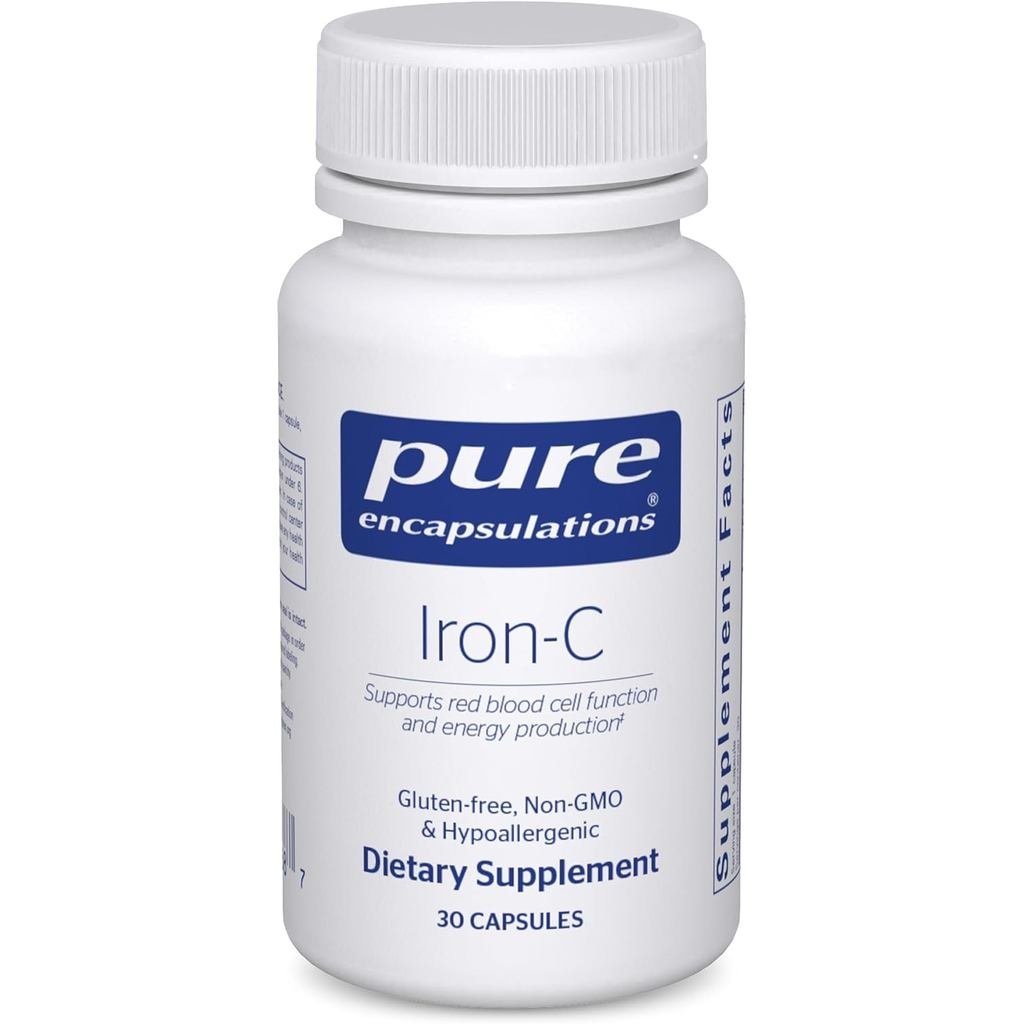 PureEncapsulationsIron-C,30Capsules|15mg-175mgVitaminC,RedBloodCellSupport*,Energy,HighlyBiomail,for