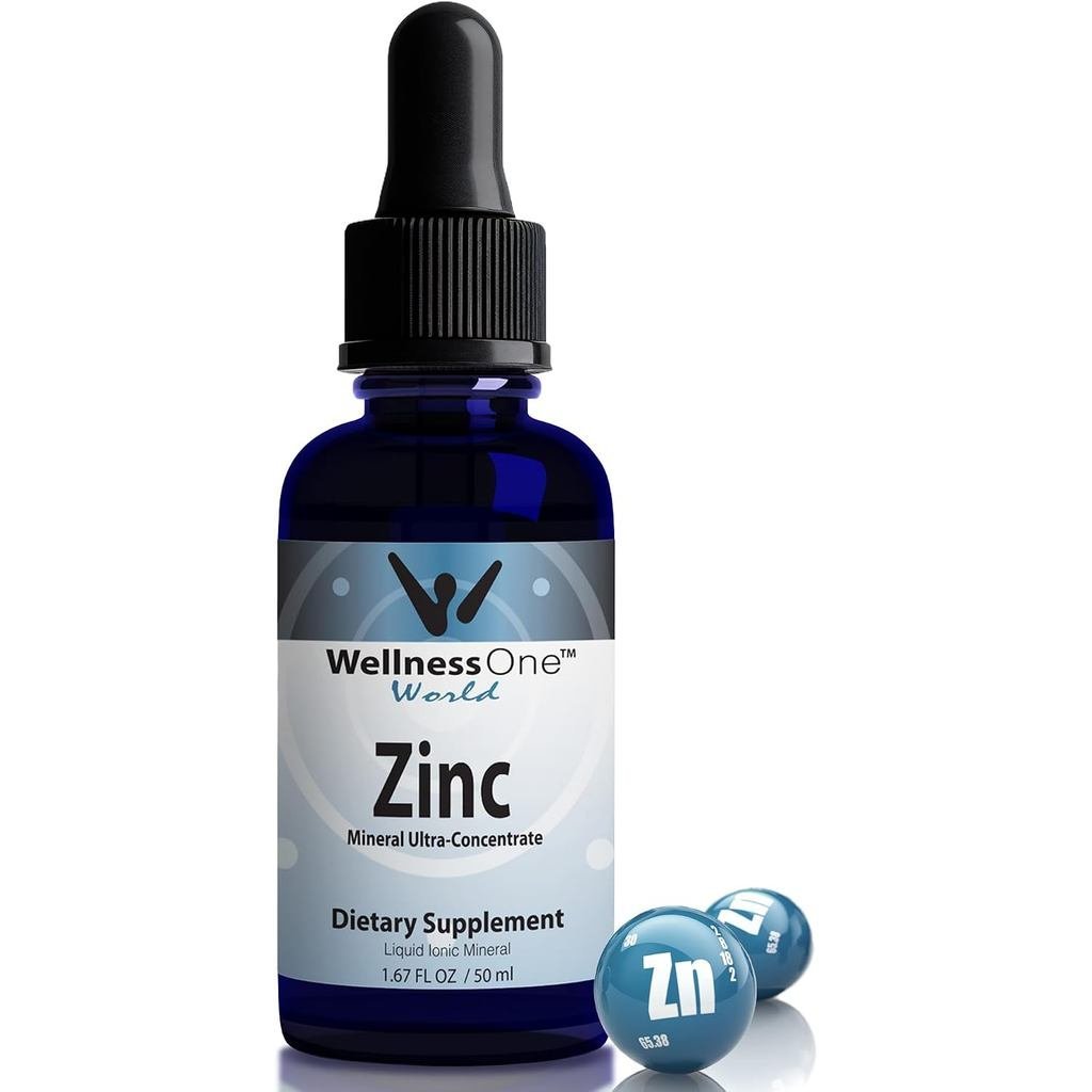 WellnessOneLiquidZincDropsforImmunitySupport-HighlyAbsorbingZincLiquidSupplementsforKids&s-USATested