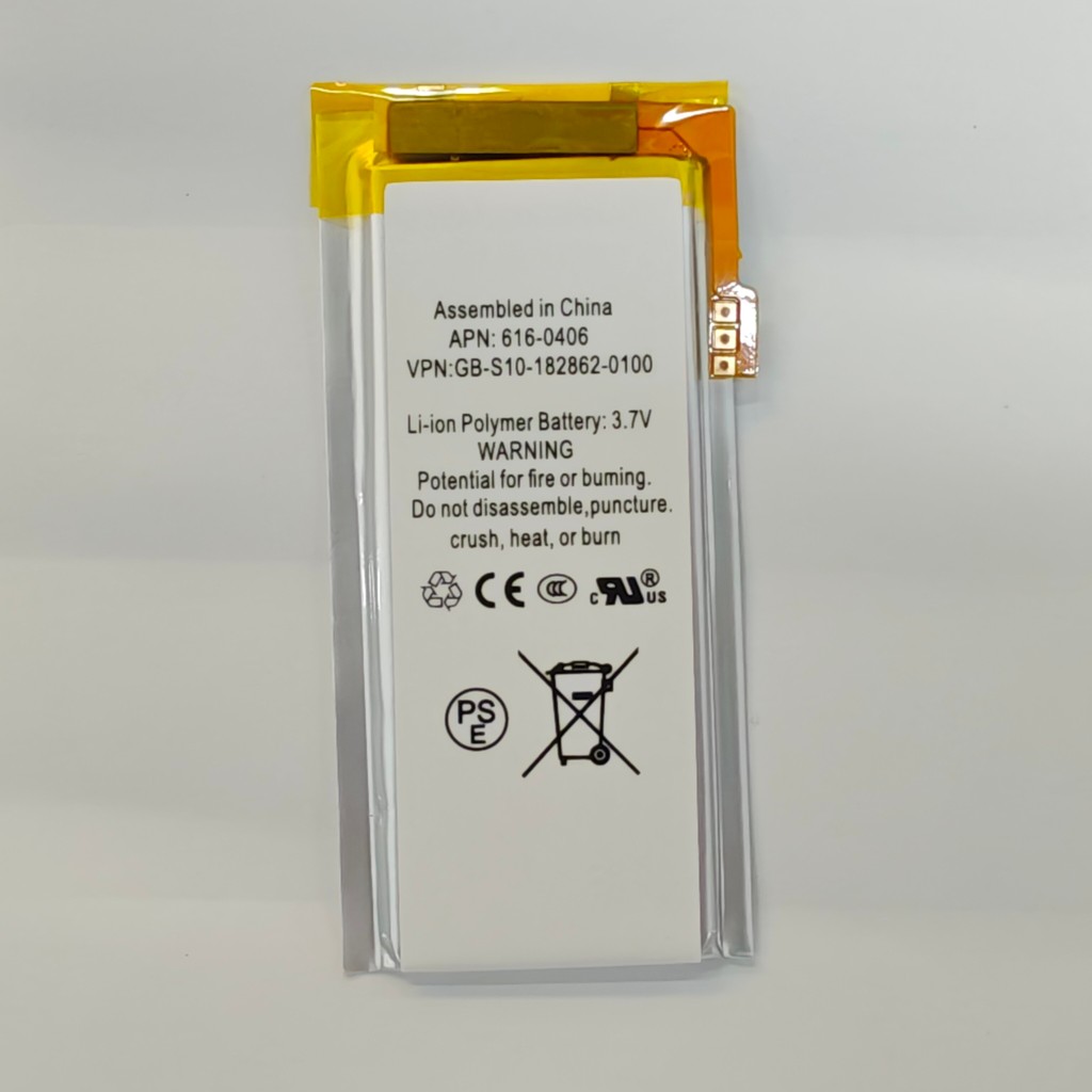 เหมาะสําหรับ ipod nano4 Player แบตเตอรี่ A1285 616-0406 350mAh ยี่ห้อใหม่