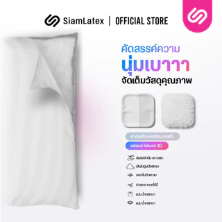 SiamLatex Essential 3D หมอนไมโครไฟเบอร์ เพื่อสุขภาพ รุ่น Essentials หมอนคุณภาพสูง นิ่ม ฟู นอนสบาย