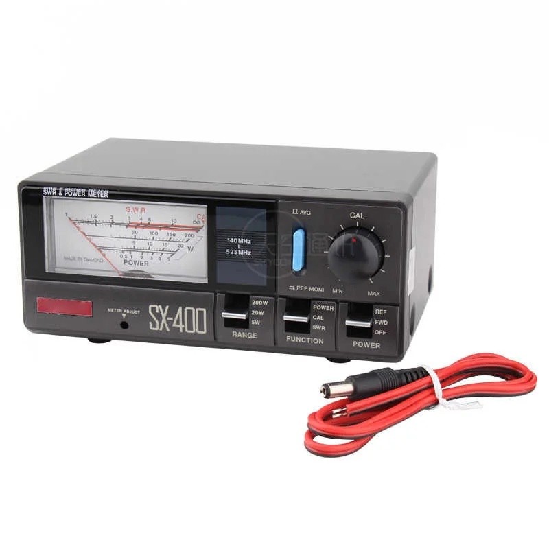 LVZ7 ใหม่ SX-400 SWR UV Dual Band Standing Wave Meter DC13.8V 140-525MHz SWR และ Power Meter