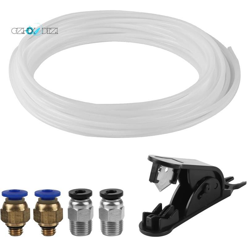 GzhxdiiziTuubing พร้อมเครื่องตัดสําหรับเครื่องพิมพ์ 3D PTFE, สําหรับ Lab A1/A1 Mini/P1P/P1S/X1C, สํา