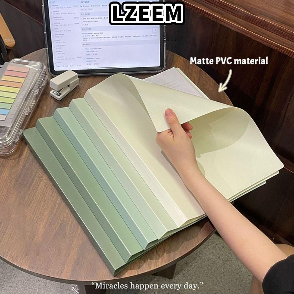LZEEM แฟ้มโฟลเดอร์ A4, สีไล่ระดับสีความจุขนาดใหญ่ Test Paper Storage Booket, คุณภาพสูง PP กระเป๋าออร