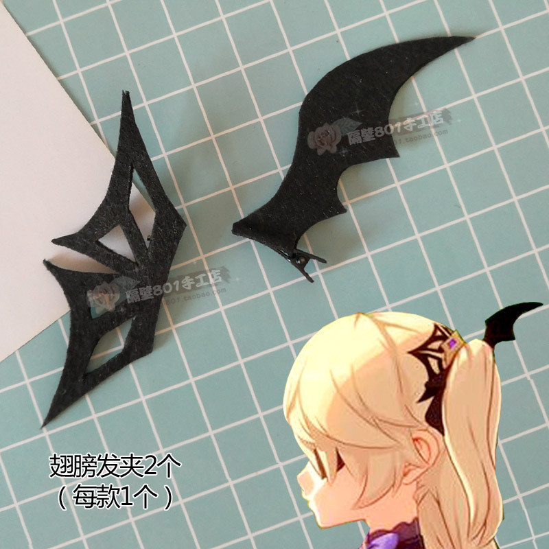 Lumine Ear Cuff Xiangling Hair Clip Qiqi Fischl Hu Tao Tartaglia Aether Xingqiu Earring Cosplay Head