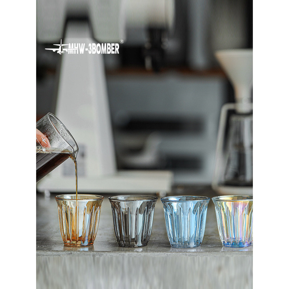 MHW-3BOMBER Bomber Glass Wright Series ถ้วยกาแฟสกปรกถ้วยสีขาวออสเตรเลียถ้วยลาเต้