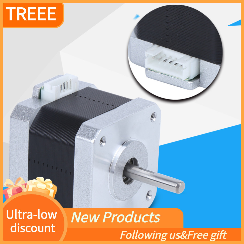 Treee ต้นไม้โลหะผสม Stepper Motor Nema 17 17HS4401 มอเตอร์เครื่องพิมพ์ 3D พร้อมสายเคเบิล 4 พิน