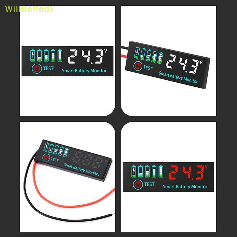[WillBeRedT] DC 7-55V Universal Battery Charge Indicator Panel LED Indicator Acid Battery Voltage Ch