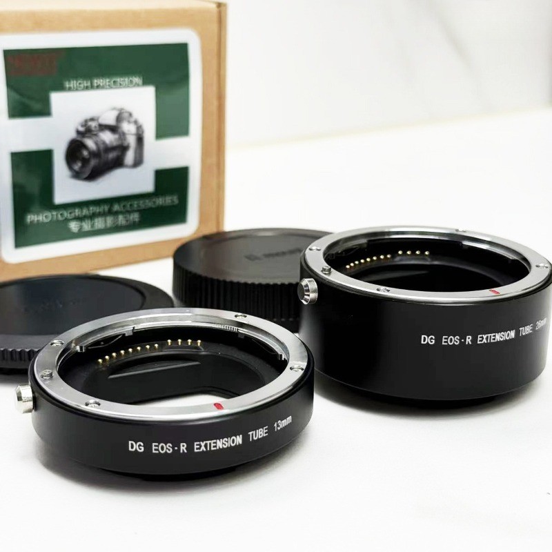 ทองแดง Auto Focus Macro Extension Tube Adapter 13 + 26 มม.สําหรับ canon RF mount eosr R6 R6II R8 R10