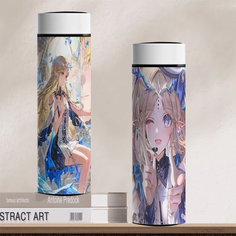 Wuthering Waves/Cartethyia/Cartethyia/Cartethyia Thermos Cup ถ้วยน้ําแบบพกพา ถ้วยสแตนเลส/Eere
