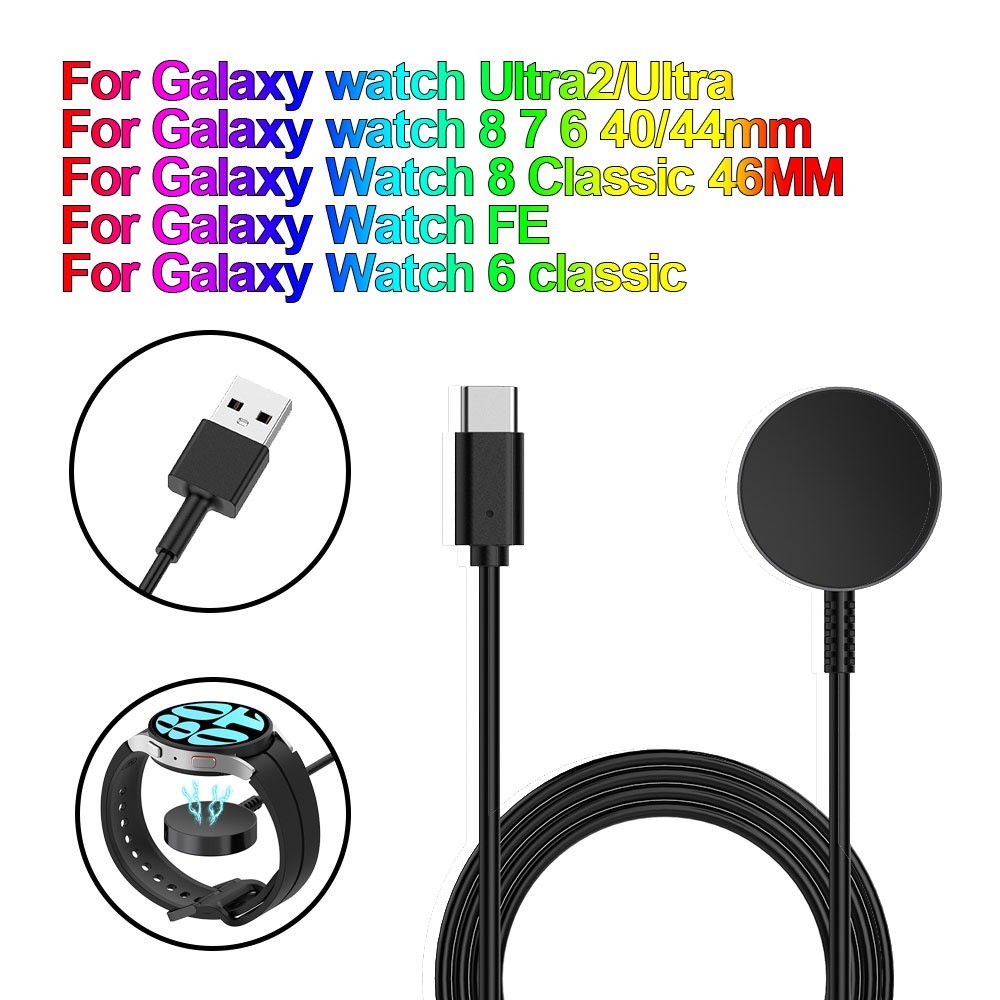 LIKAIYUE USB Typc-C สําหรับ Samsung Galaxy Watch Galaxy Watch 8 Classic Charger สําหรับ Galaxy Ultra