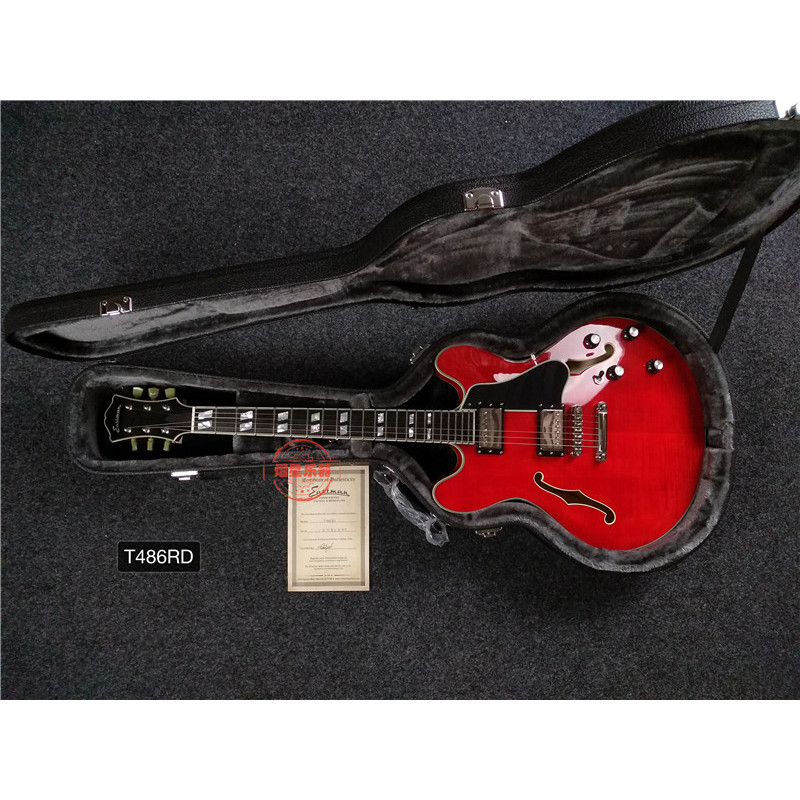 Yixing เครื่องดนตรี Eastman Eastman T486-RD Jazz กีตาร์ไฟฟ้าบางของแท้ผลิตภัณฑ์จัดส่งฟรี