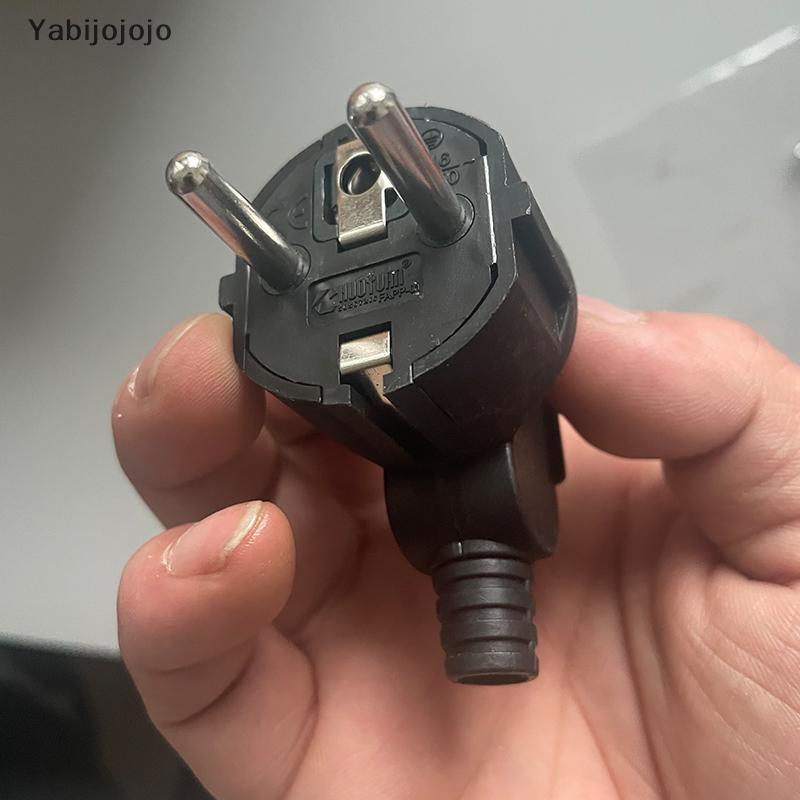 Yabijojojo EU AC Power Adapter Soet 16A 250V Connector สายปลั๊กไฟฟ้าสีขาว Bla ชาย Converter Adaptor ปลั๊กที่ถอดออกได้ใหม่