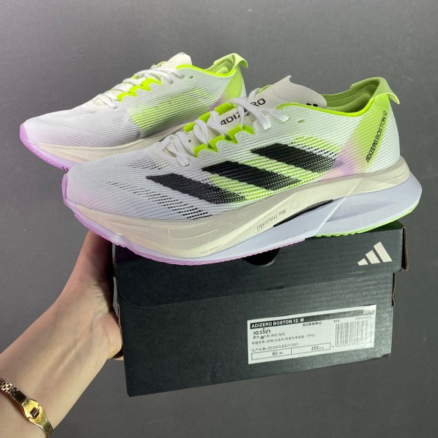 Adizero Adios Pro 3 รองเท้าผ้าใบผู้ชายและผู้หญิงรองเท้าวิ่งบอสตัน 12 รองเท้ากีฬาแผ่นคาร์บอน Adizero 
