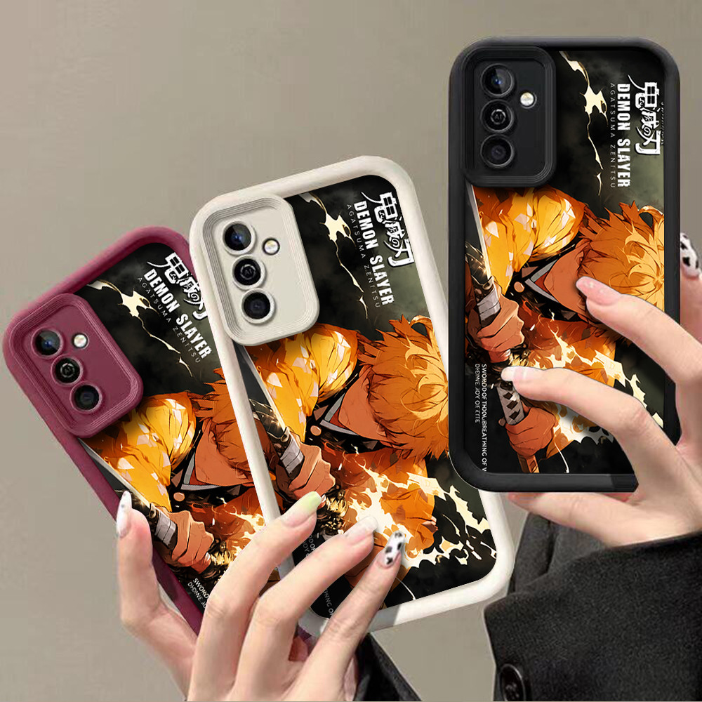 เคสป้องกัน Samsung พร้อม Demon Slayer Agatsuma Zenitsu พิมพ์สําหรับ A06,A13,A12,M12,S25 Ultra,A23,A0