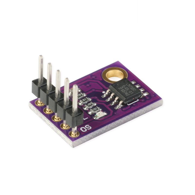LM75 เซ็นเซอร์อุณหภูมิโมดูลบอร์ดพัฒนาอินเทอร์เฟซ I2C ความเร็วสูง LM75A ความแม่นยําสูง