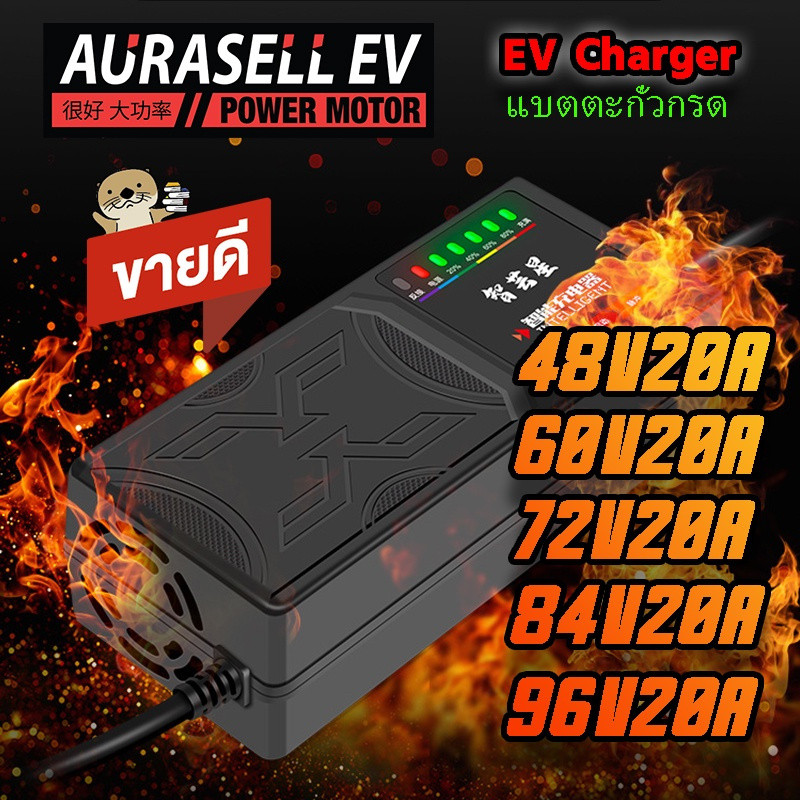 48v20ah 60v20ah 72v20ah 84v20ah 96v20ah ไฟฟ้าตะกั่วกรดแบตเตอรี่ charger TPNK XF6E