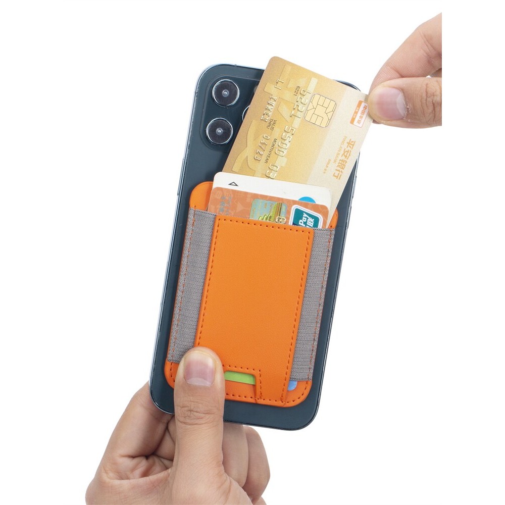 true money wallet wallet แอปเปิล 14 ผู้ถือบัตรแม่เหล็ก แม็กเซฟ เชือกยืดหยุ่นหนังกระเป๋าเอกสารมัลติฟั