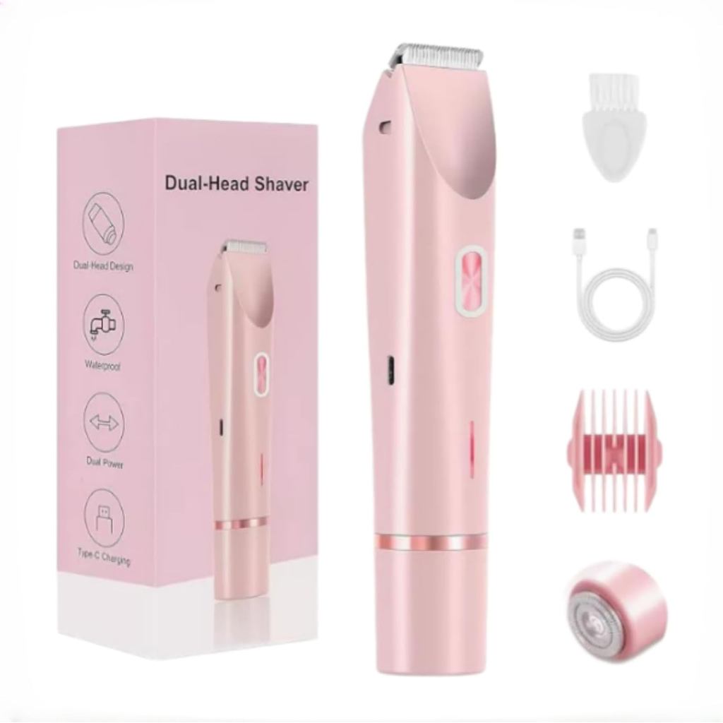 Tanvera Glowtrim 2-in-1 Bikini & Body Trimmer (สีชมพู) LVWT