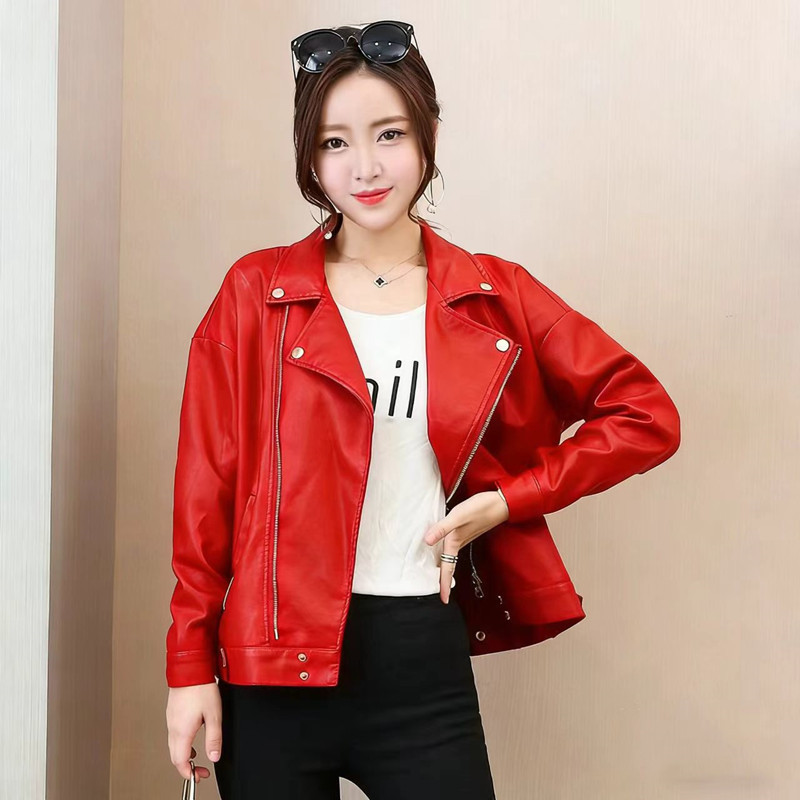 外套早秋冬季装2026新款韩版宽松chic港风士皮衣夹克短款上衣Coat Early Autumn and Winter 2026 New Korean Style20260823