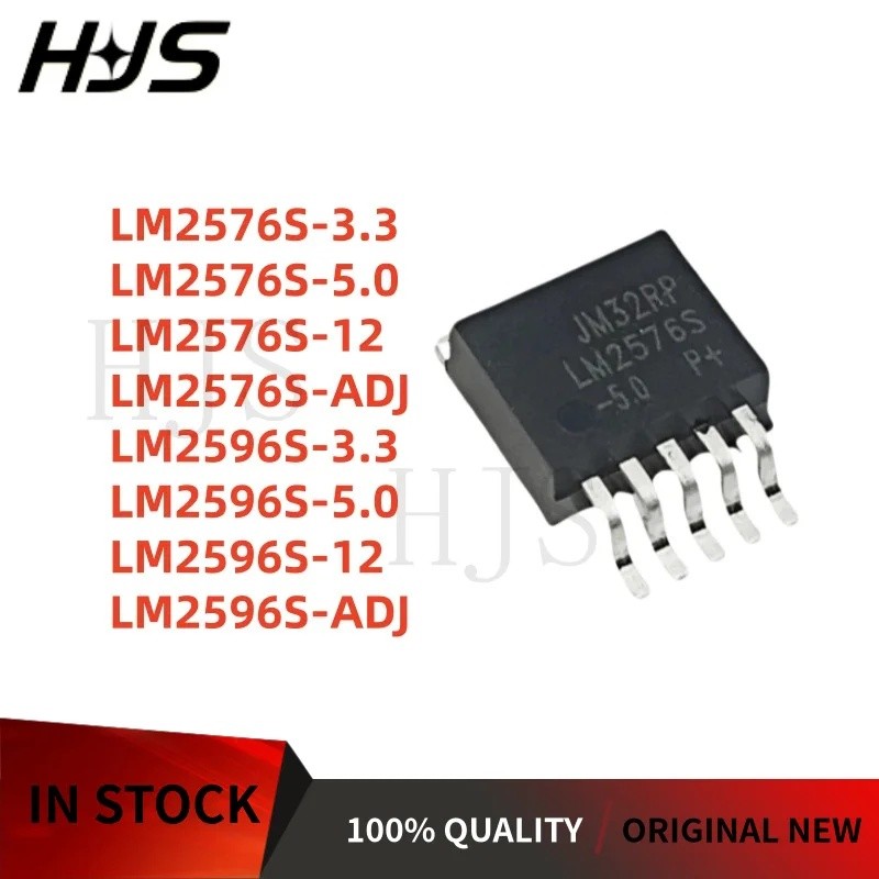 5 ชิ้น TO-263 LM2576S-3.3 LM2576S-5.0 LM2576S-12 LM2576S-ADJ LM2596S-3.3 LM2596S-5.0 LM2596S-ADJ LM2