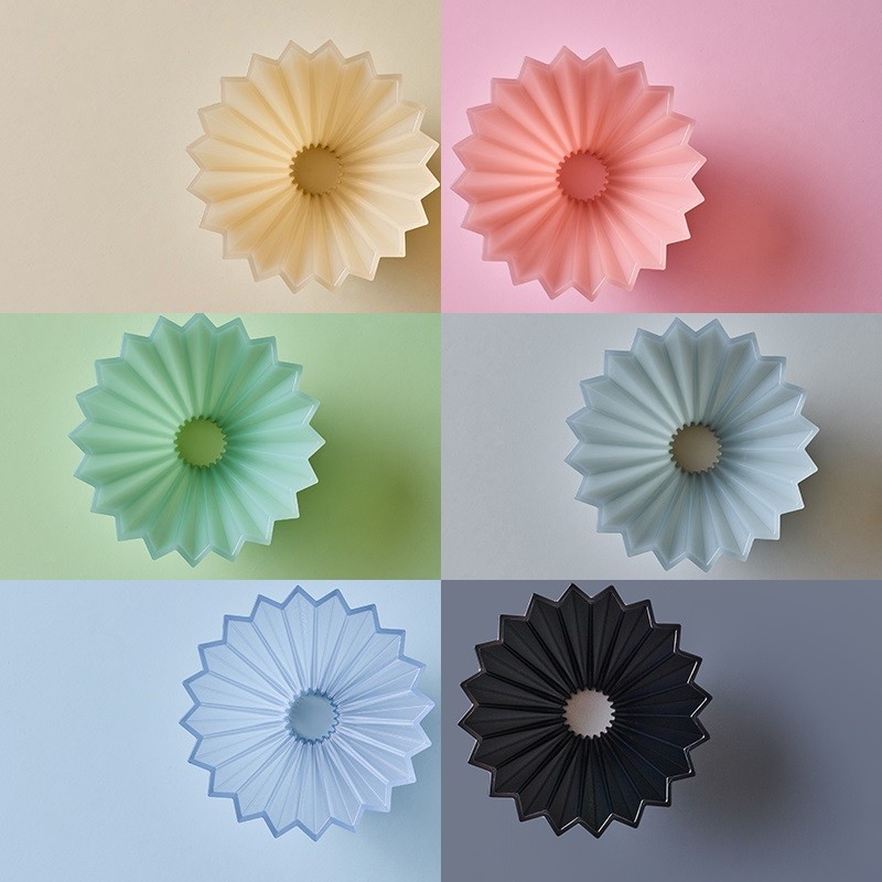 ญี่ปุ่น Origami Air เรซิ่น Origami ถ้วยกรอง Hand-Brewed กาแฟ V60 เค้กหยดกรองถ้วยเครื่องใช้ไฟฟ้าจัดส่