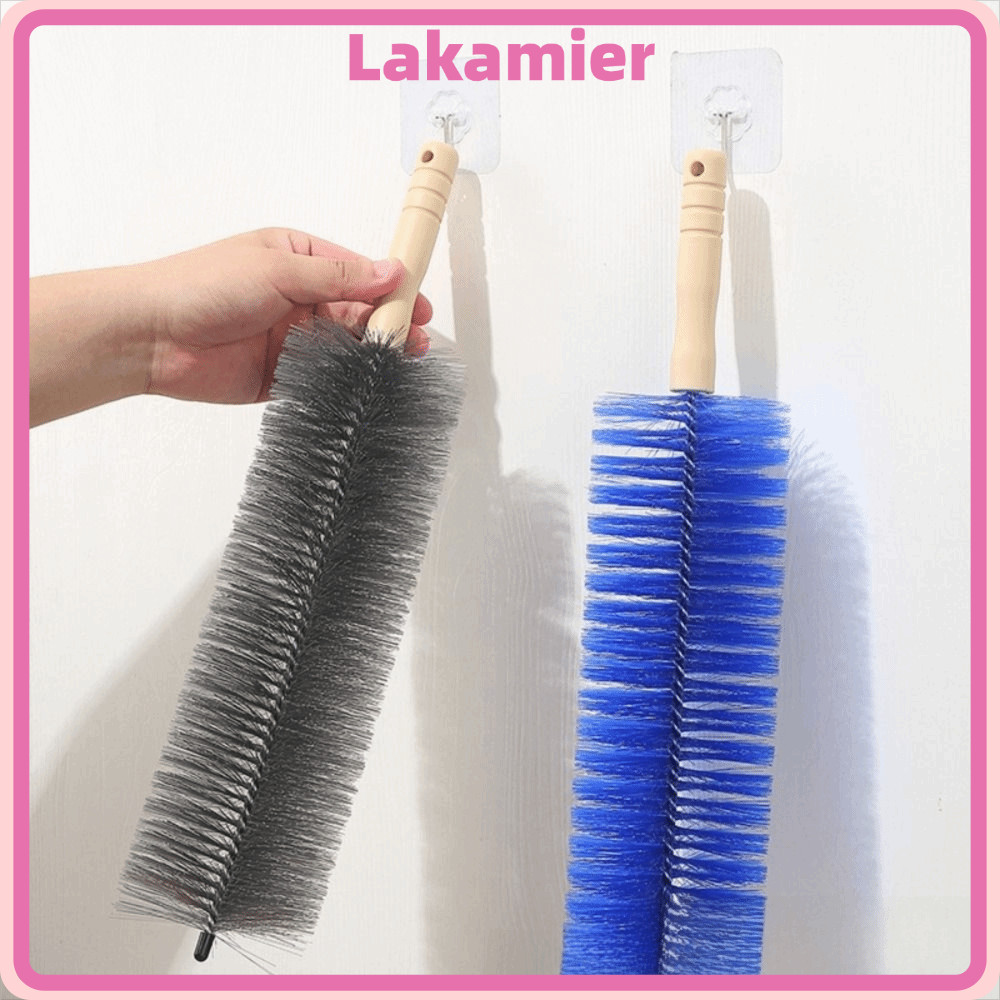 LAKA แปรงทําความสะอาดแบบยืดหยุ่นการออกแบบไร้ฝุ่นแปรงเครื่องมือทําความสะอาดด้ามจับด้ามจับง่ายทนทานขนแ
