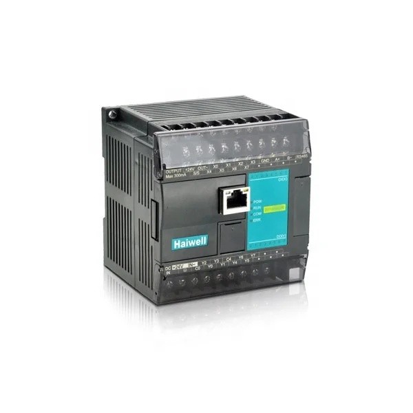 K8Y1 ออกแบบใหม่ Haiwell C10S0R-e ตัวควบคุม PLC ค่าต่ําสร้างขึ้นในพอร์ตอีเธอร์เน็ต