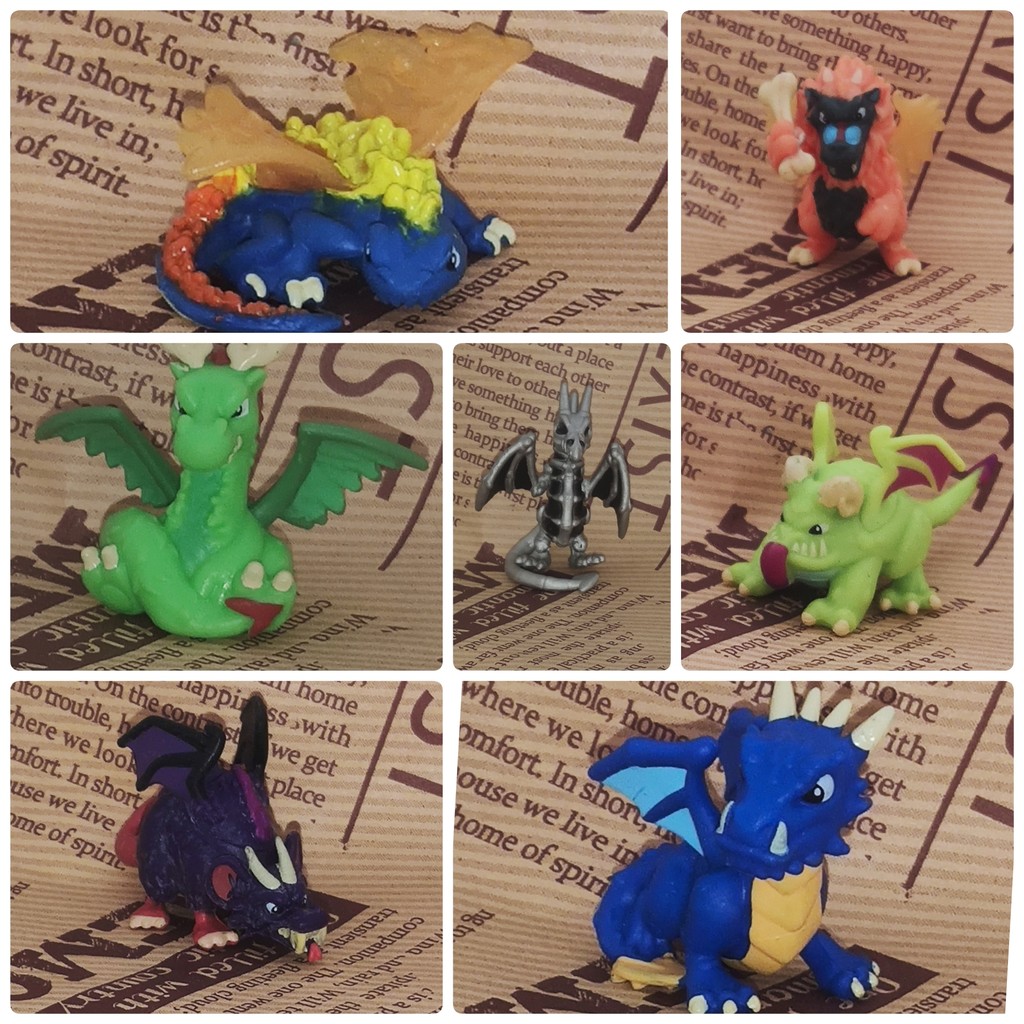 A6 ไดโนเสาร์จํานวนมากของแท้ Magical Creature Bone Dragon Fantasy Creature Model Jewelry