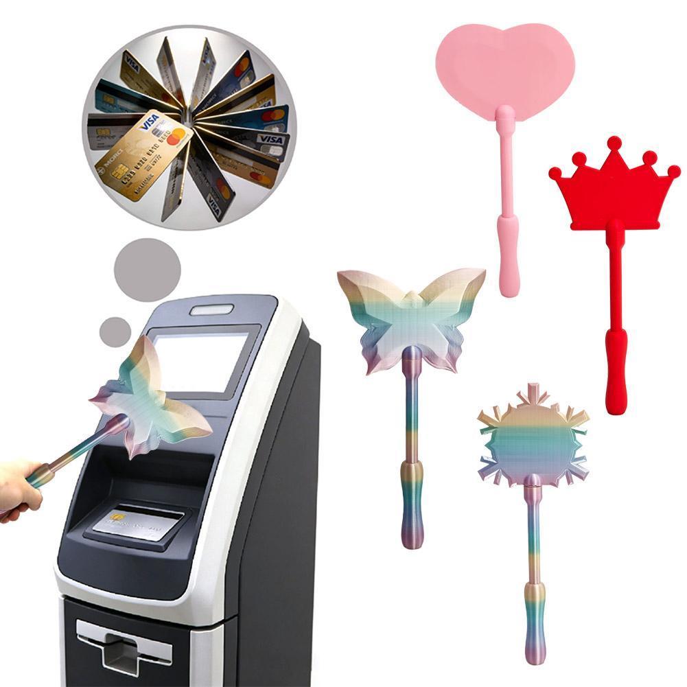 Magic Fairy Wand ผู้ถือบัตรเครดิต 3D พิมพ์ Tap To Pay บัตรเครดิต Magic Wand NFC Card V7H7