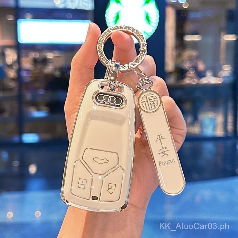 Audi A4L Key Fob Cover A3L A5 Q5L Q2L A6L A1 Key Pouch Q6 A7L Q4 e-tron for Men for Women