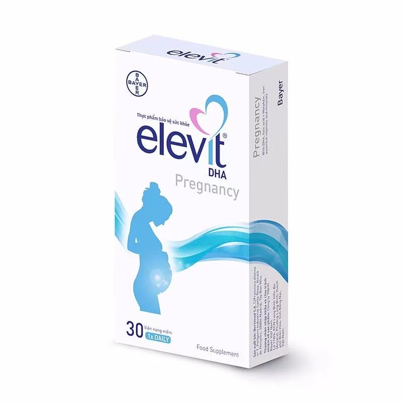 Elevit elevit หญิงตั้งครรภ์คอมเพล็กซ์วิตามิน DHA Folic Acid เม็ด 30 แคปซูลนําเข้าฝรั่งเศสอาหารเสริมโ