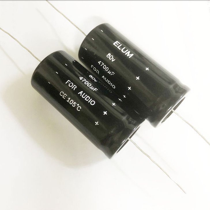 80V4700UF 4700UF80V ยี่ห้อใหม่ Original Axial แนวนอนประเภท Polar Filter Electrolytic Capacitor 25 * 