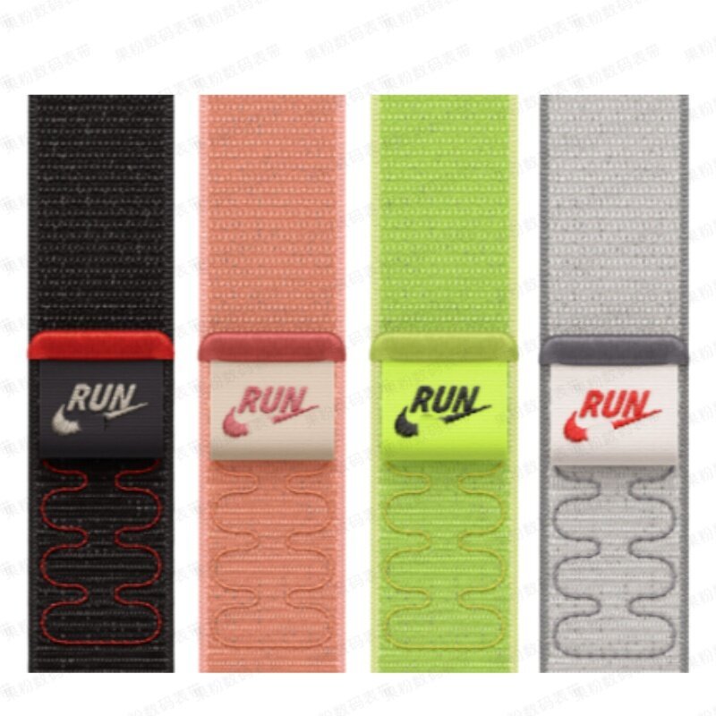 เหมาะสําหรับ applewatchS11 Strap Nike Nylon Loop Apple S10 Watch iwatchultra3/8/7