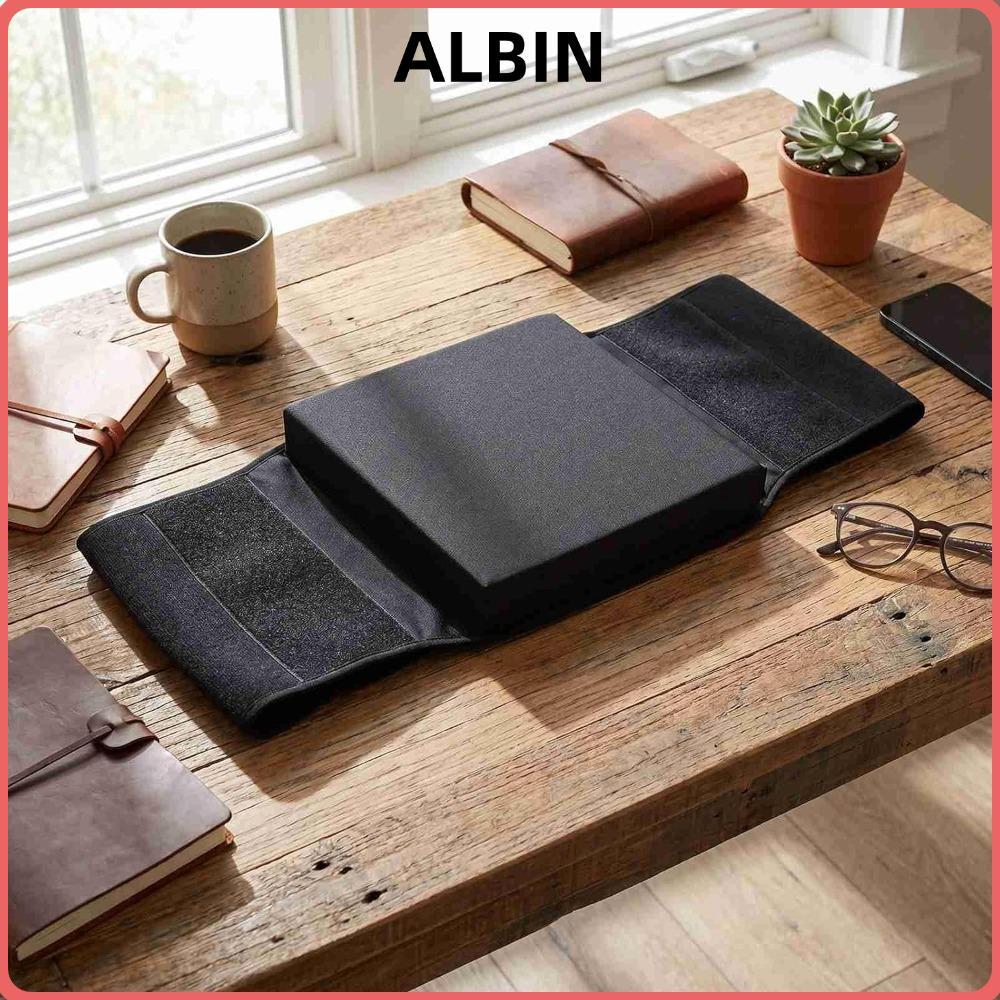 ALBIN Cajon , Ergonomic ปรับสาย Cajon กลองเบาะรองนั่ง,แบบพกพาลื่นฐาน 2 กระเป๋าด้านข้างน้ําหนักเบากล่