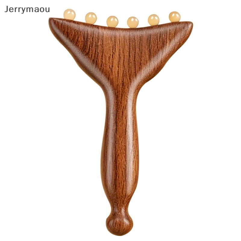 [JRY] เครื่องมือนวดกัวซาธรรมชาติ กระดานนวดหน้าพร้อมลูกปัดนวดใบหน้าคอ Body Beauty Care SPA Tool WPM