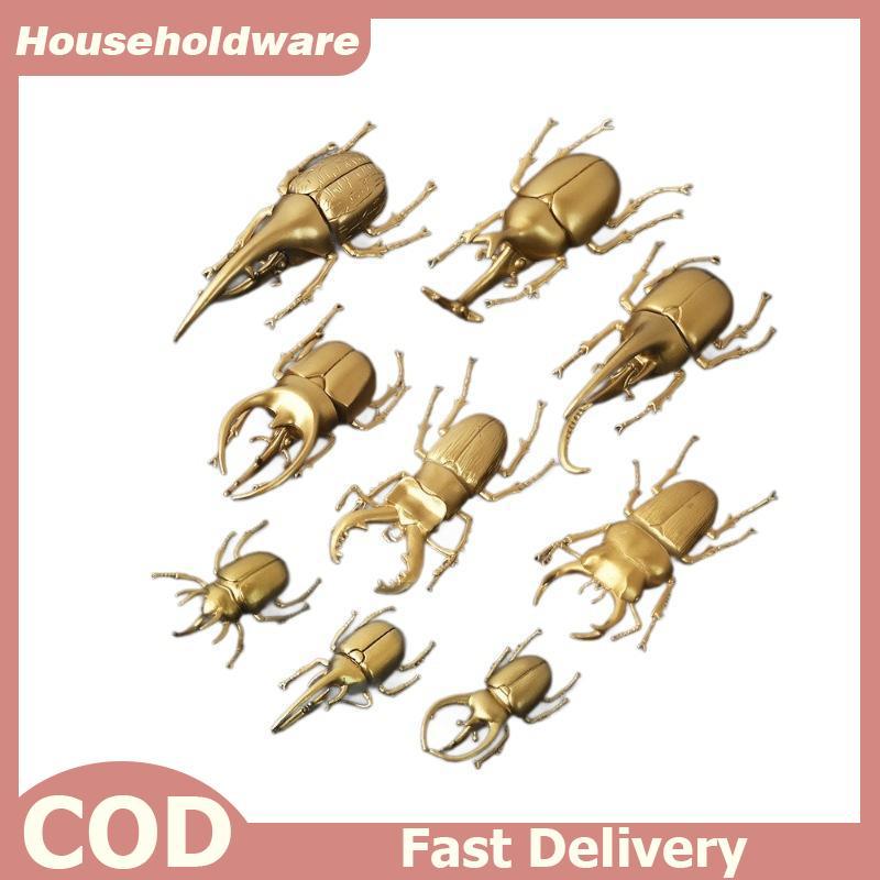 Hdth PVC Beetle เครื่องประดับที่ไม่ซ้ํากัน Hand-played แมลงรูปปั้นเป็นมิตรกับสิ่งแวดล้อม PVC ตกแต่งส