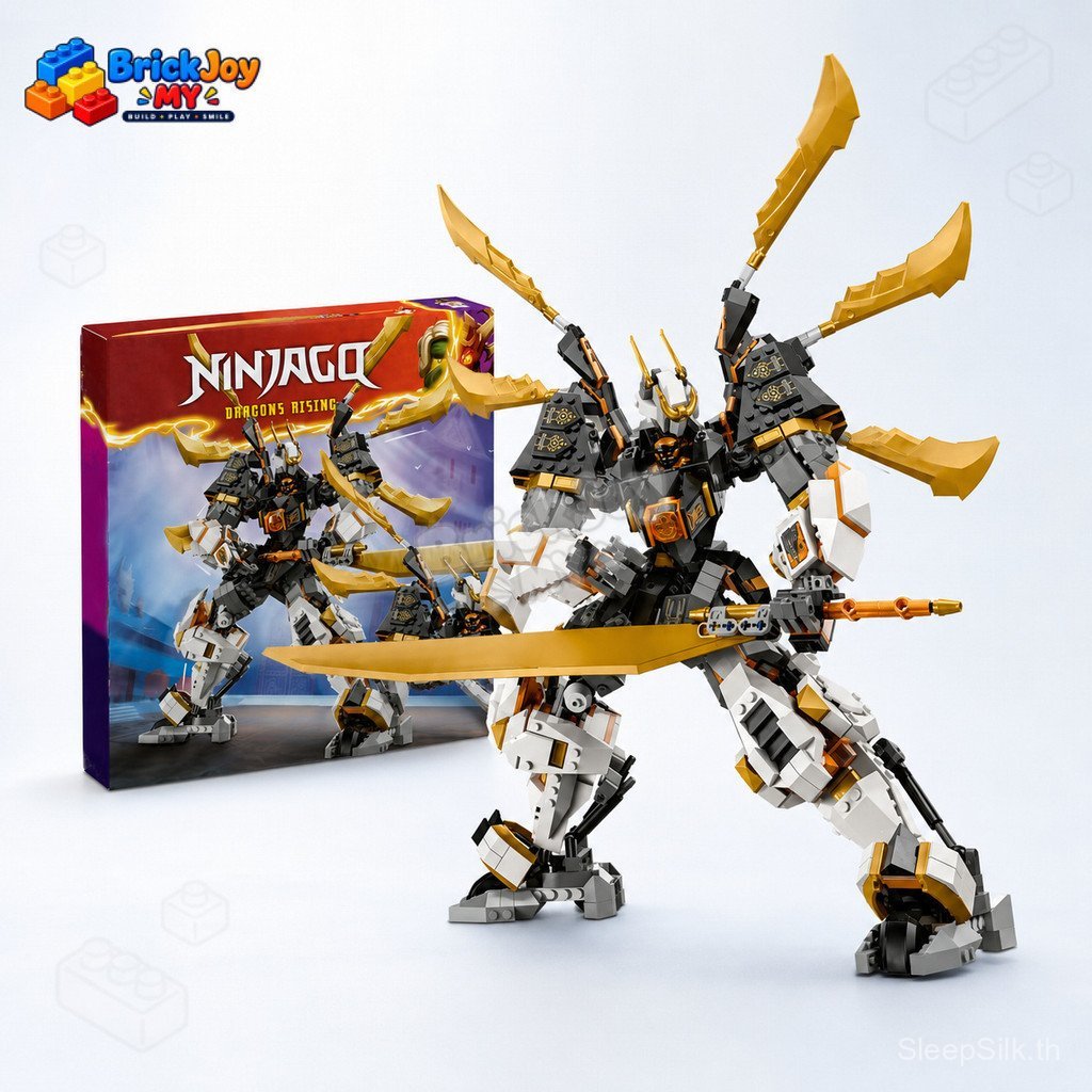 พร้อม Stock71821 Coles Titan Dragon Mech Building Blocks Ninja Series Mecha Dragon Model Constructio