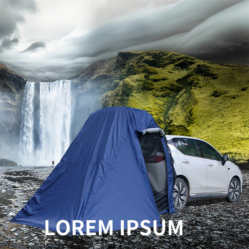เต็นท์ด้านหลังรถ SUV Camping Outdoor Camping Extension กันฝนยุงฟรีอาคาร