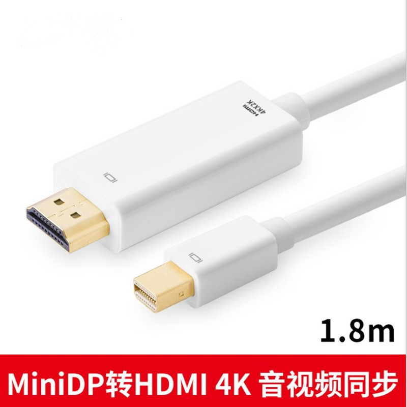Mini DP to HDMI Adapter Cable Display Notebook Projector HD 4K * 2K Cable 1.8m