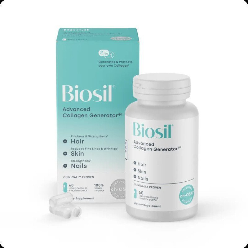 BiosilLiquidCollagen Support–ForFirmaner,Radiant&ThickerHair|60ct OF0O J7P9