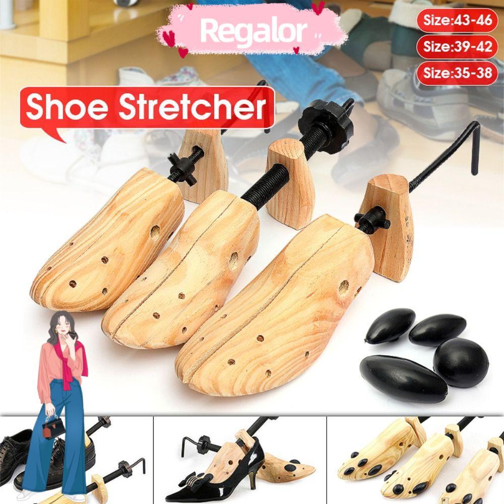 REGALOR Shoes Tree 2-Way Pine Wood For Man Women Shoes Expander