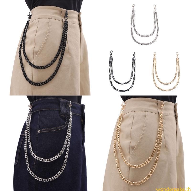 Wonder Contemporary Wallet Chain Pants Pants Chains ชุดฮาโลวีน Pocket Belt