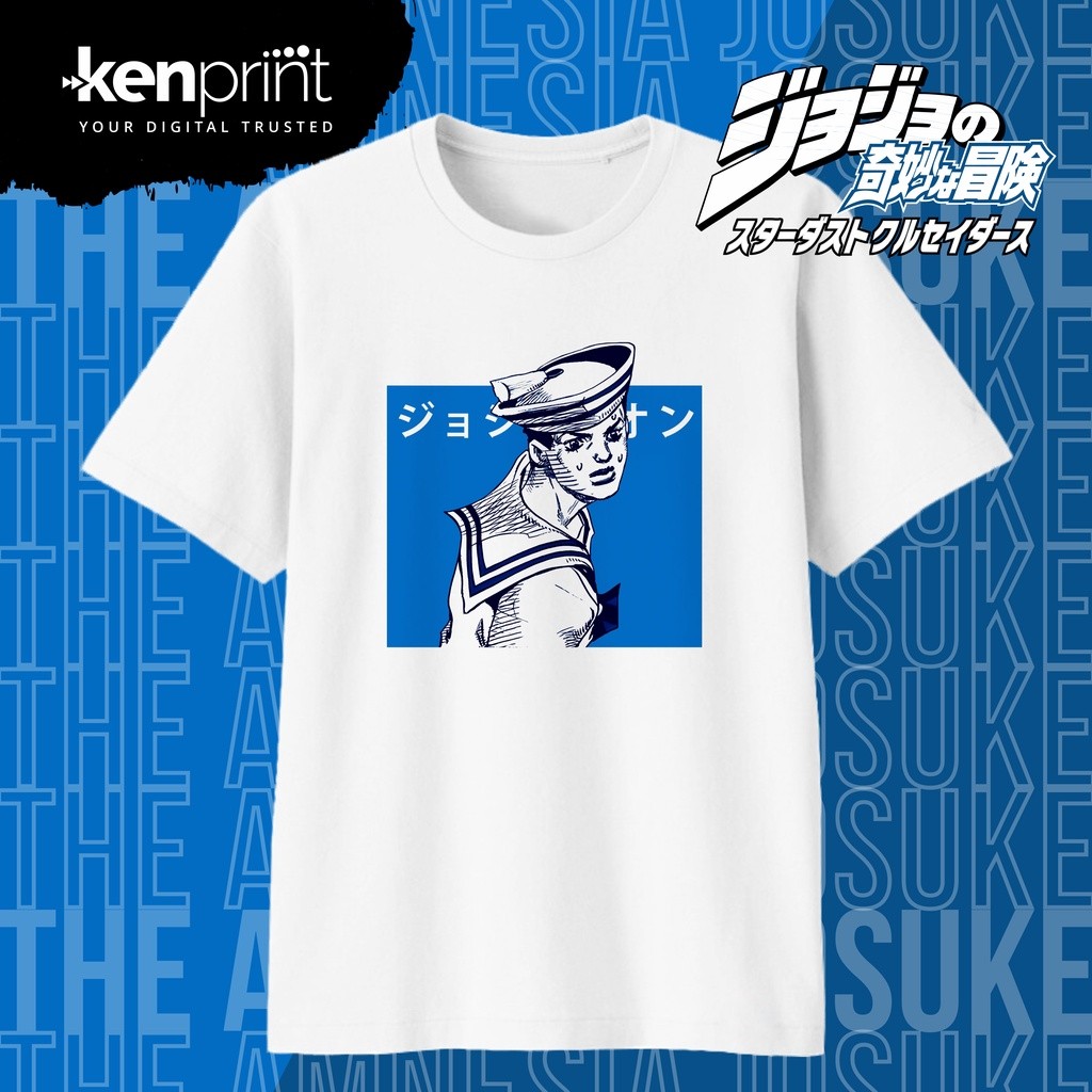 เสื้อยืด THE AMNESIA JOSUKE HIGA | การผจญภัยที่แปลกประหลาดของ JOJO | JOJOLION | พรีเมี่ยมคอตตอน 30'ส